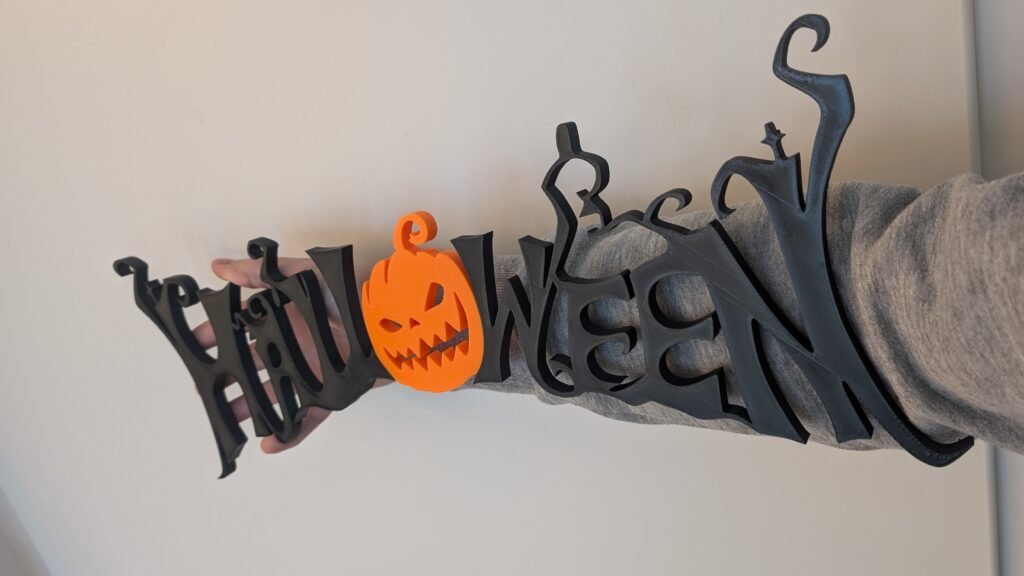 Halloween vrata natpis, višedijelni – 3D štampano