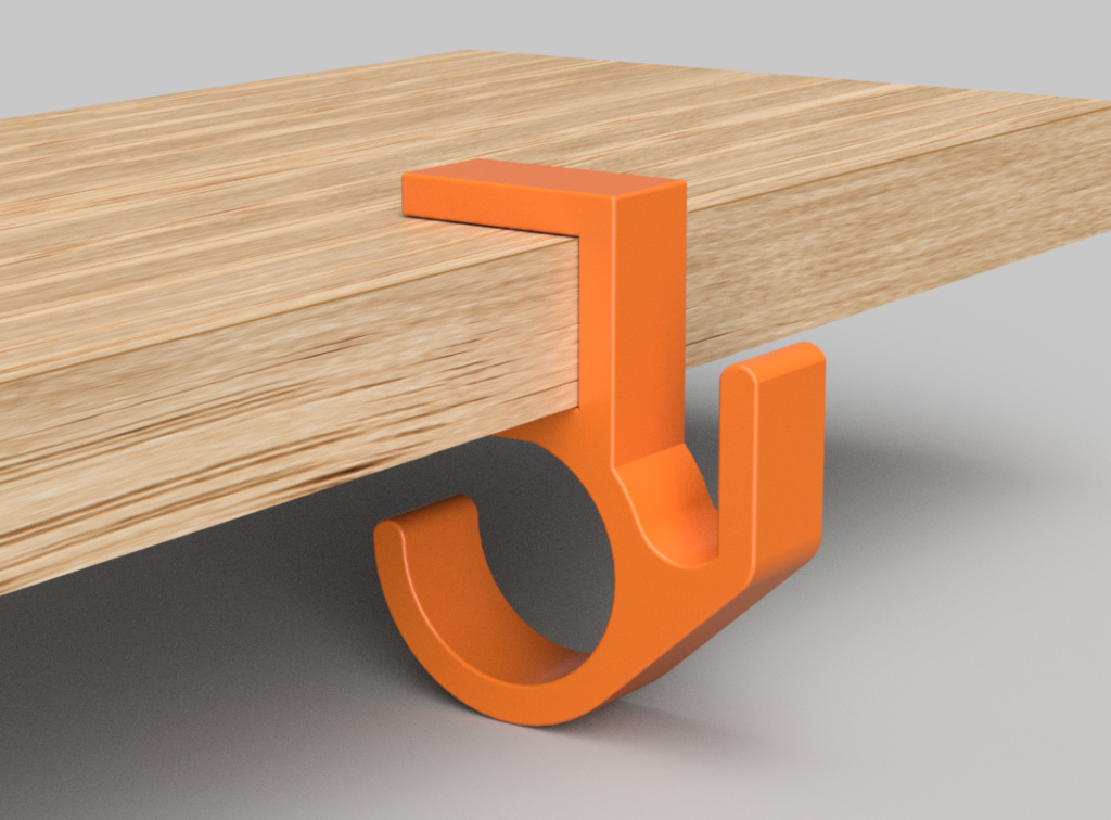 Organizator kablova za radni sto – 3D štampano