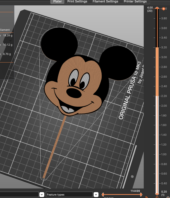 Miki Miš ukras za tortu – 3D štampano