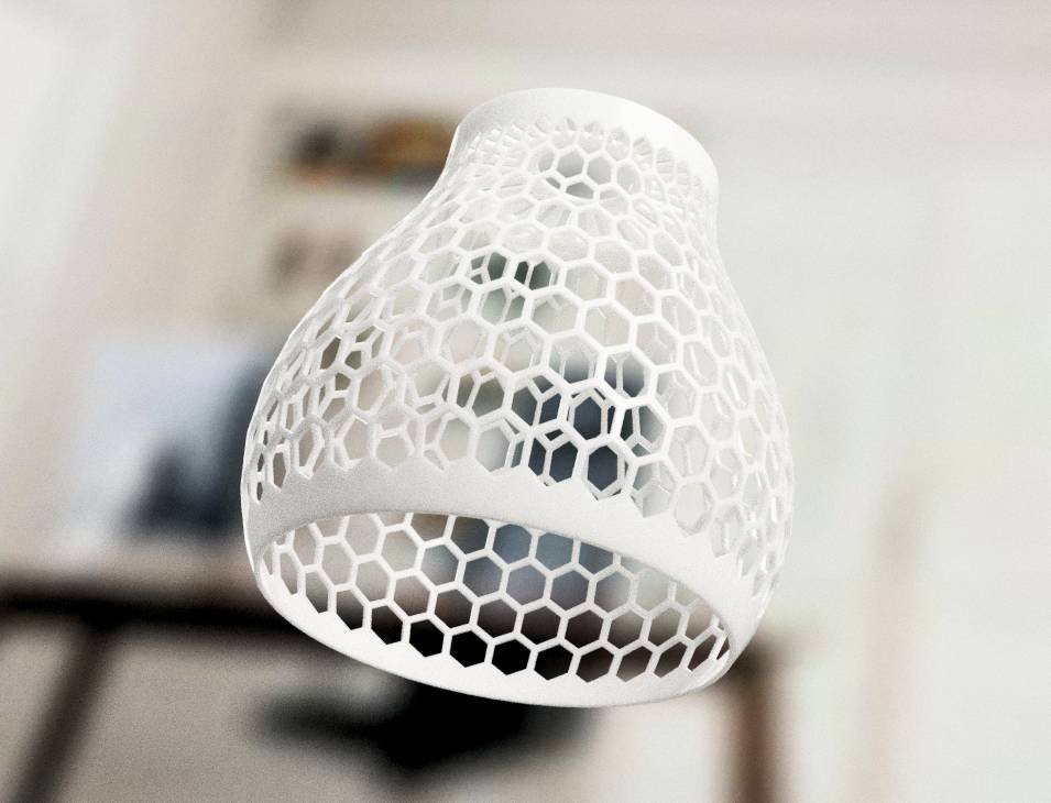 Parametrijska svjetiljka za ambijentnu rasvjetu – 3D štampano