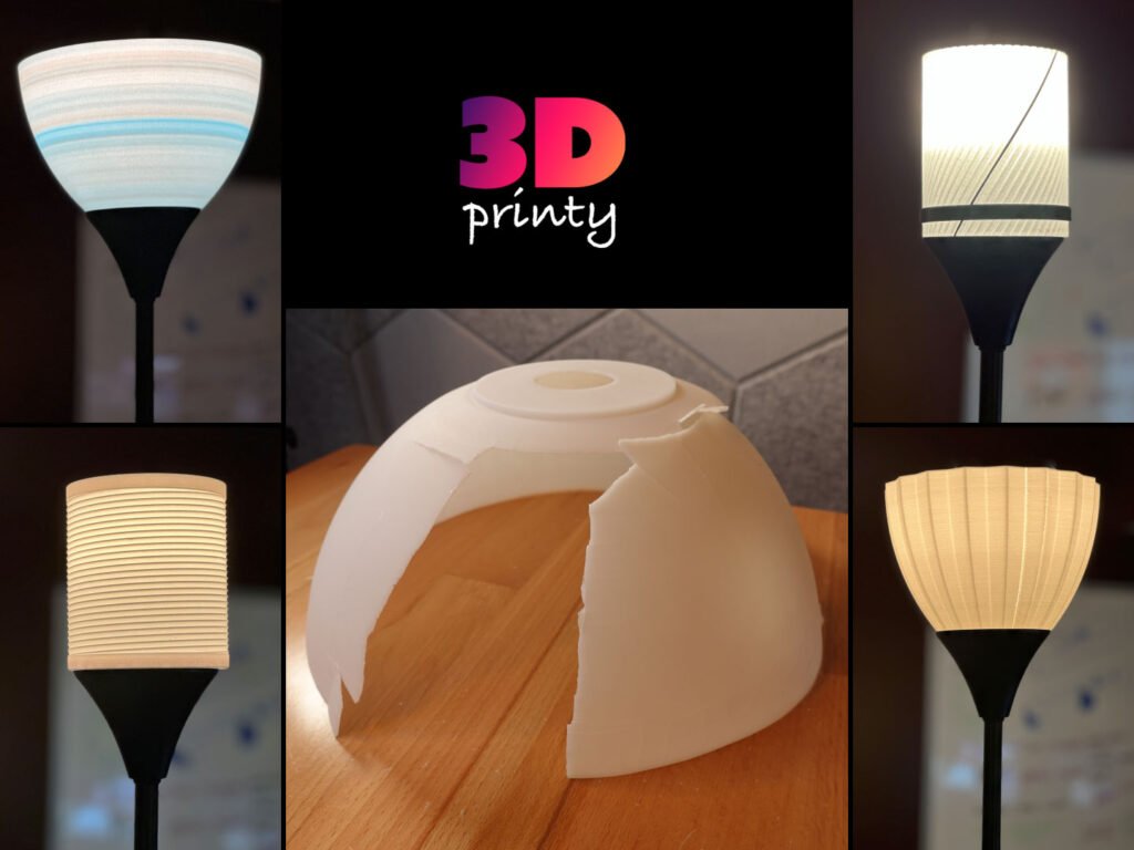 Abazhuri za lampu – stil i svjetlost – 3D štampano