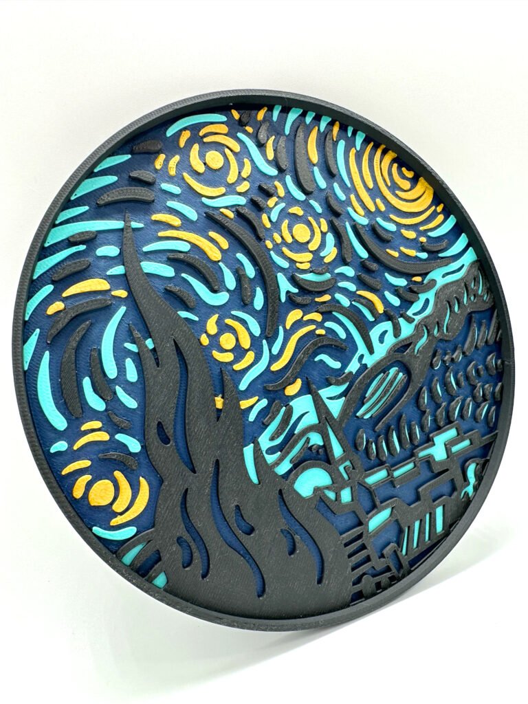 Van Gogova “Zvijezdana noć” – dekoracija – 3D štampano