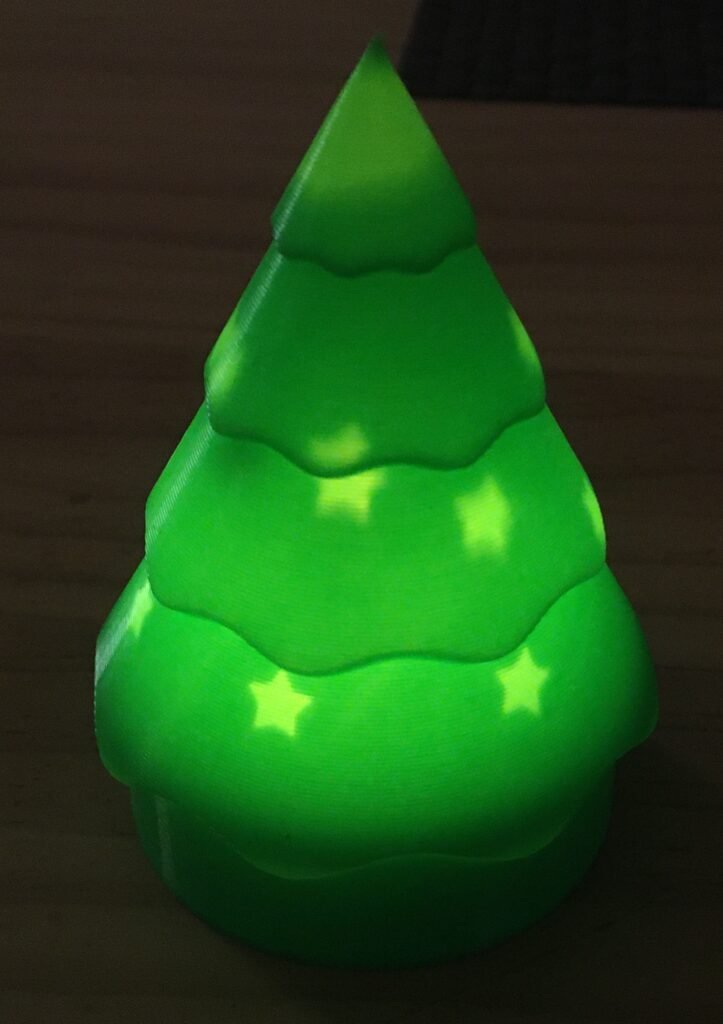 Novogodišnji bor za svijeće – 3D štampano