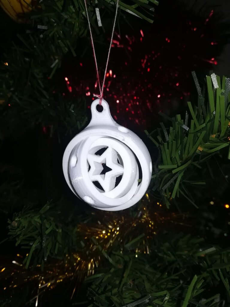 Đirski ukrasna kugla za Božić – 3D štampano