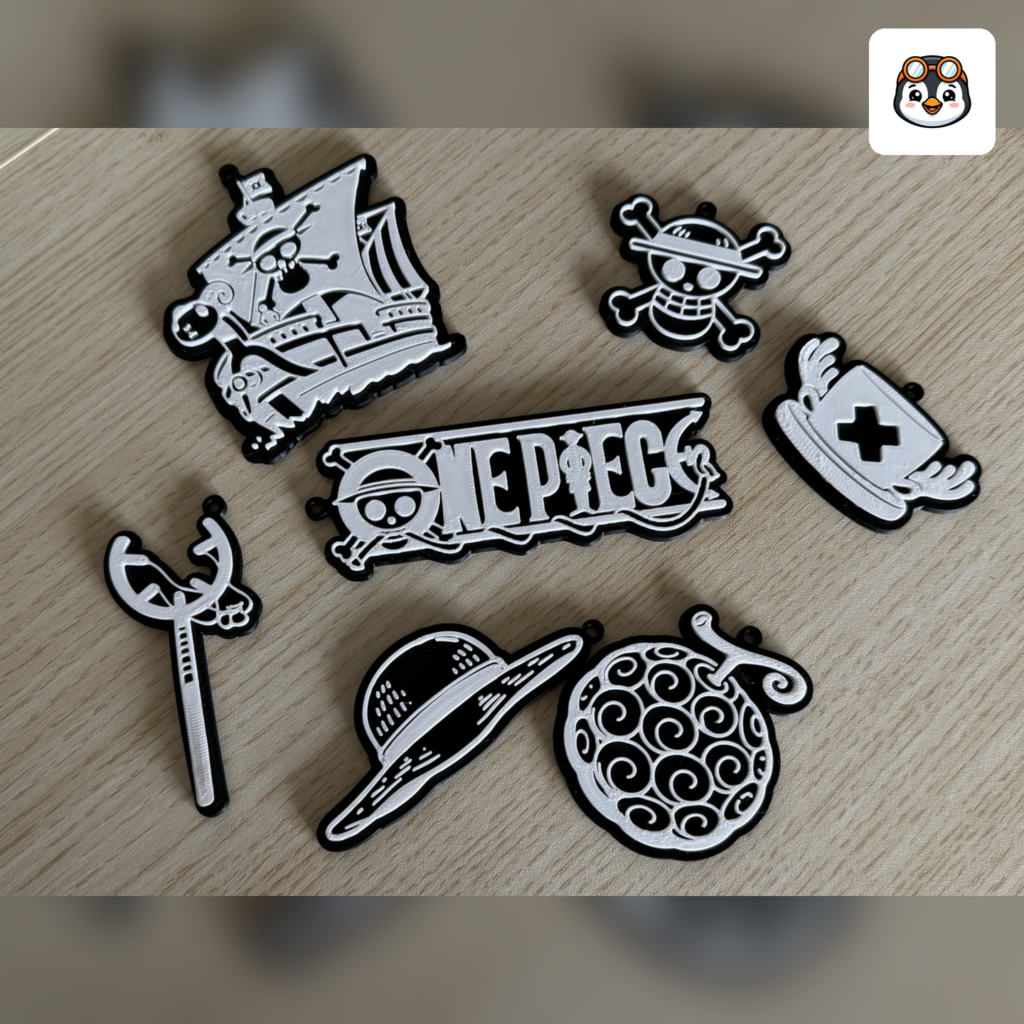 One Piece — set privezaka